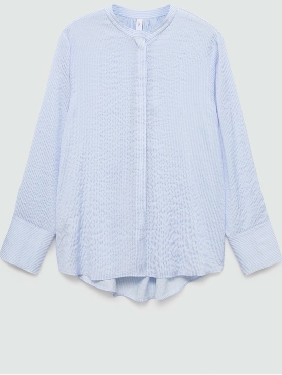 Mango Light Blue Button Down - Picture 3 of 5